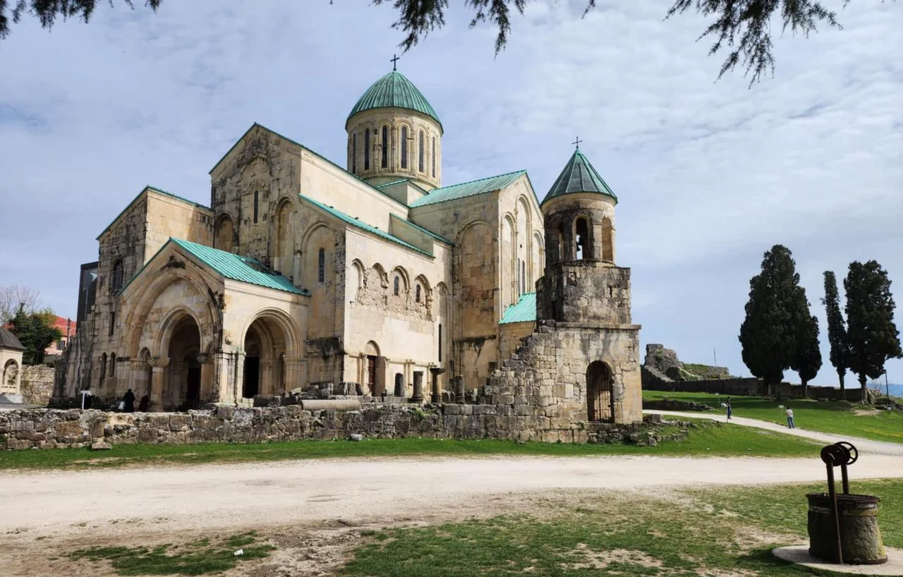Bagrati Cathedral with its old well in front